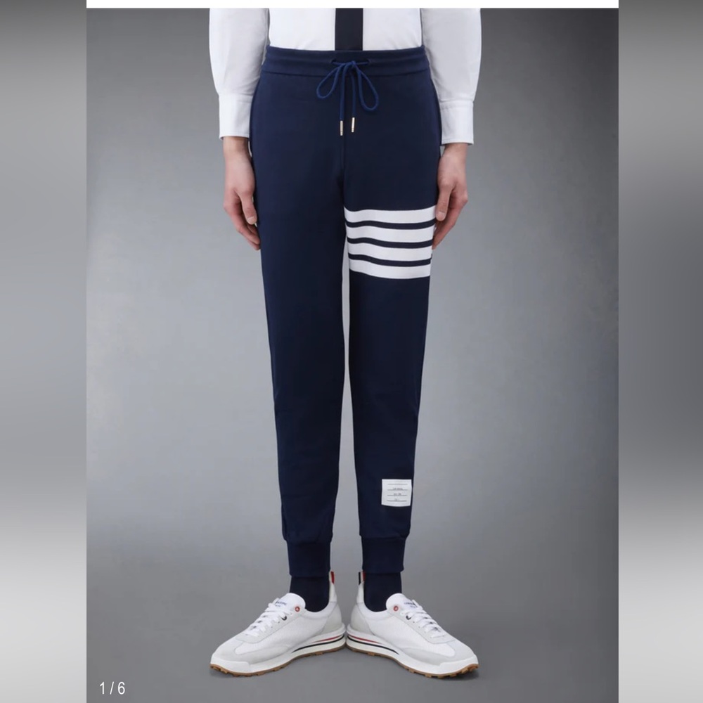 Thom Browne CLASSIC LOOPBACK 4-BAR SWEATPANTS